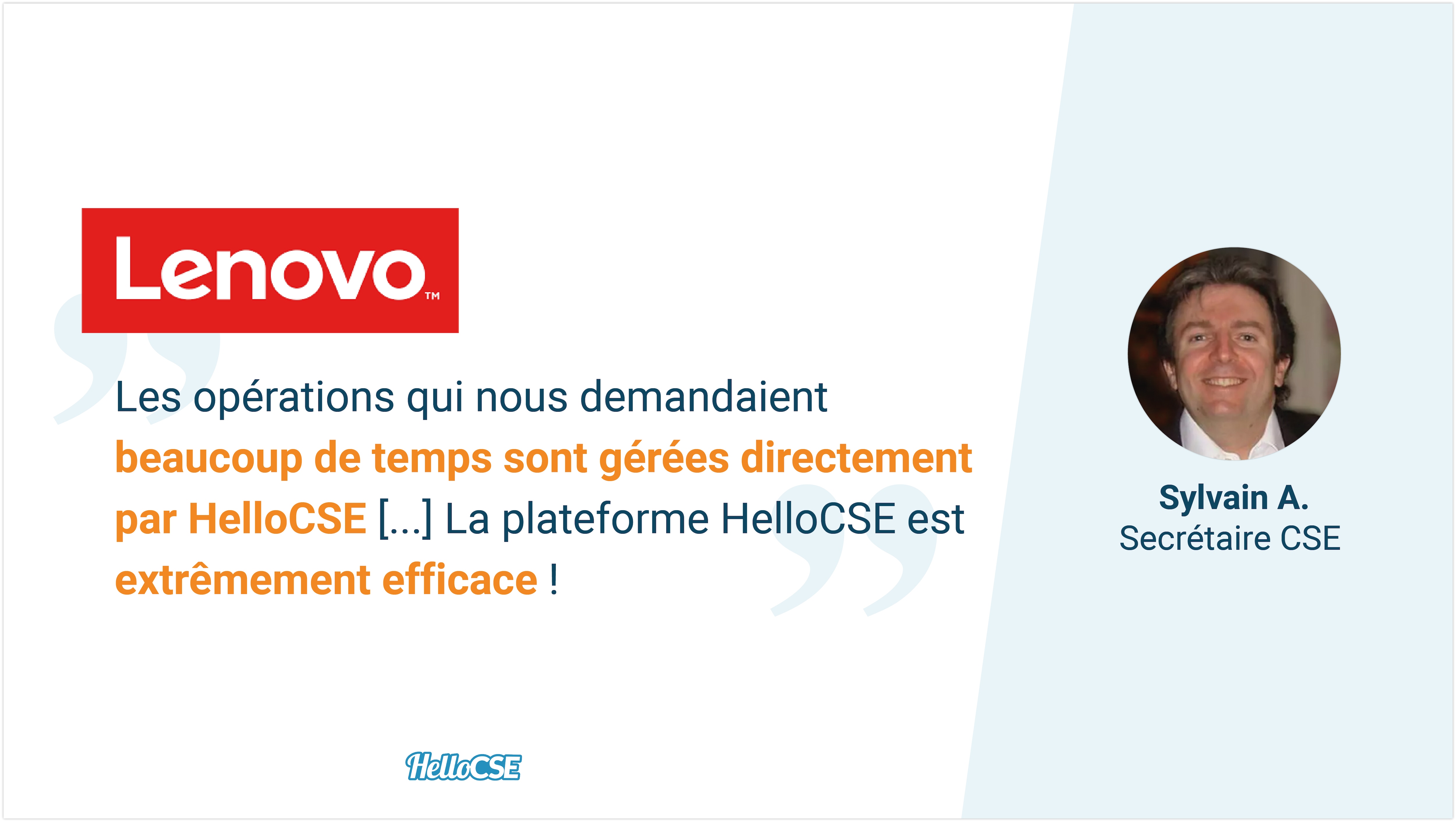 Nos clients parlent de nous : ITW avec Lenovo
