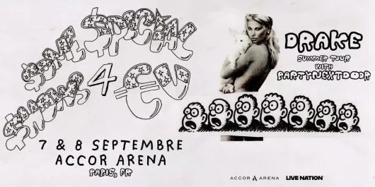 Offre CSE Drake - 7 & 8 septembre 2025 - Accor Aréna